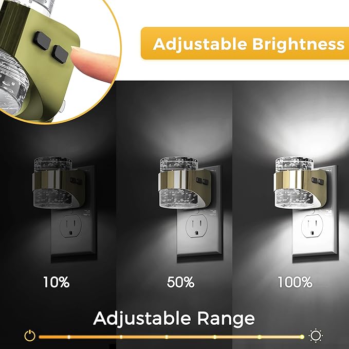L LOHAS LED 2 Pack 3CCT Night Lights Plug into Wall, 3000K/4000k/5000K