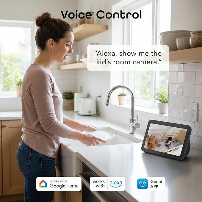 Geeni Look 2K 4MP Smart Indoor Security Camera – 1440p Ultra HD WiFi Pet & Baby