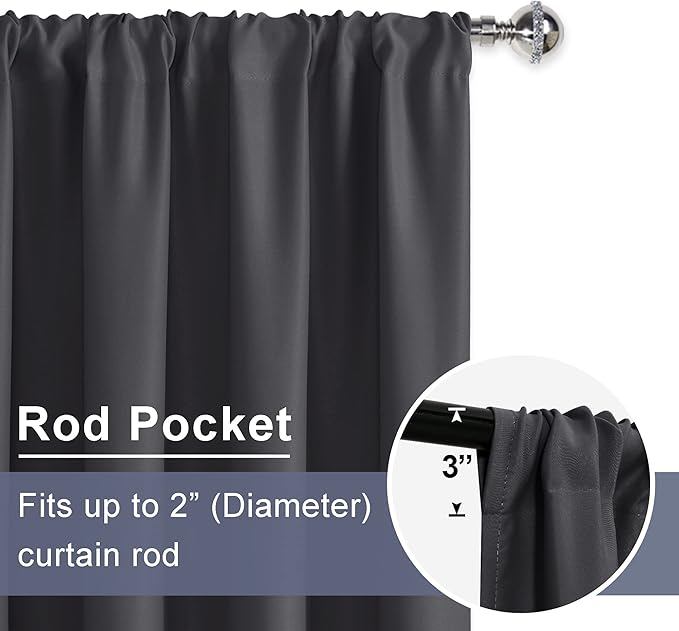 JIUZHEN Blackout Curtains for Bedroom