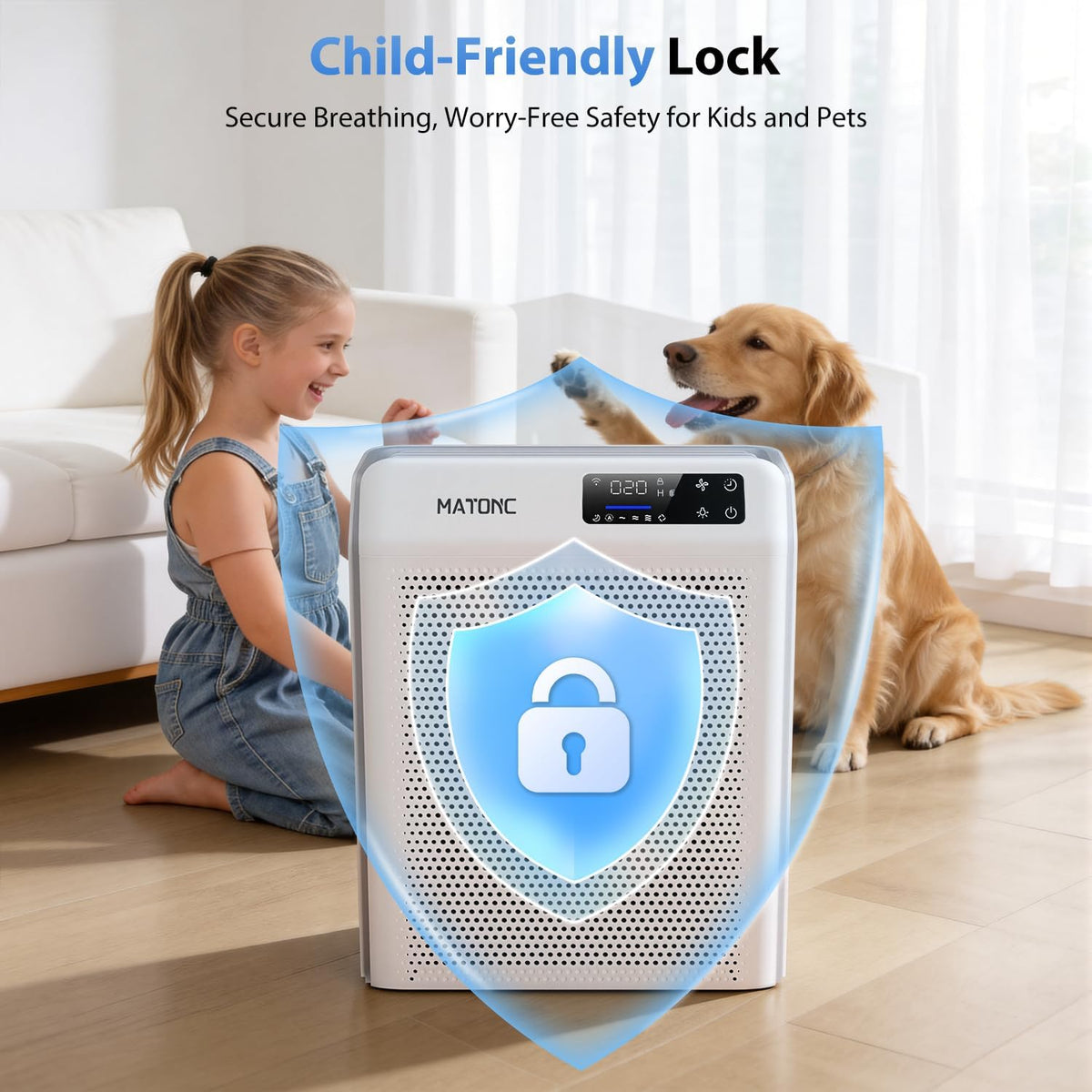 Air Purifier for Home Bedroom Large Rooms Up to 3500 ft², Smart APP Control