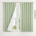LAMIT Linen Full Blackout Window Curtains