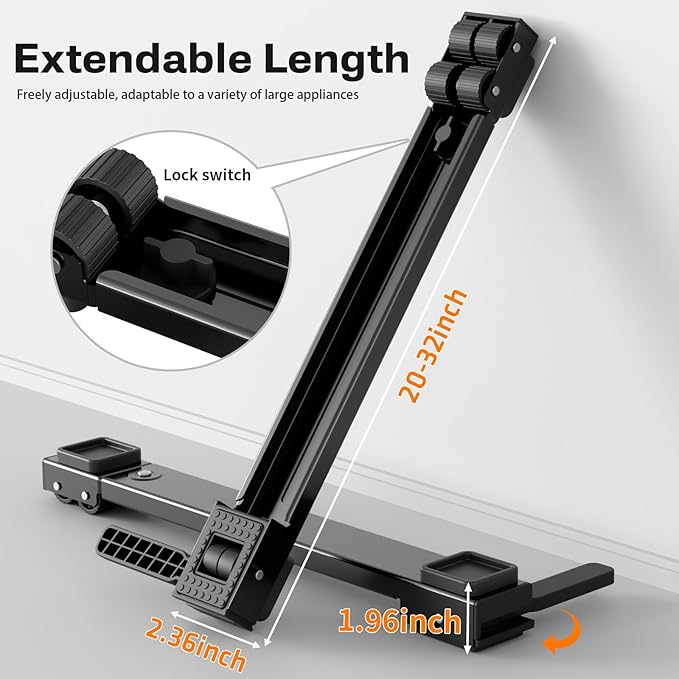 KVRG Appliance Rollers Heavy Duty, Newest Extendable Appliance Sliders