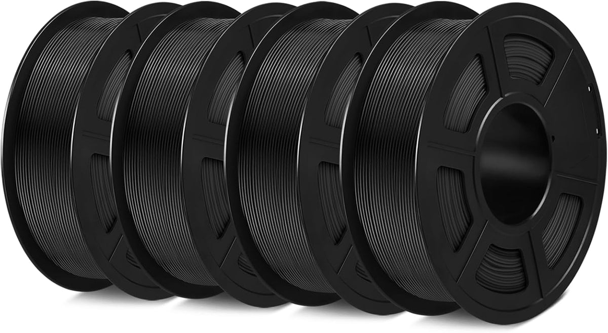 SUNLU PETG Filament 1.75mm,4kg,2 Black+2 Black