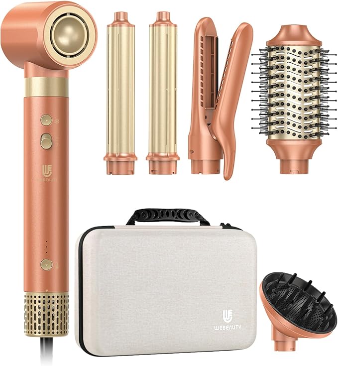webeauty 6 in 1 Hot Air Styler, High-Speed Negative Ionic Hair Dryer