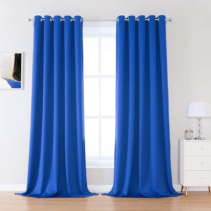 DUALIFE 120 Inch Length Extra Long Blackout Curtain