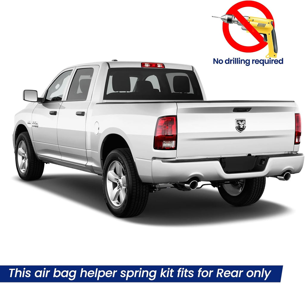 rear air spring bag suspension kits for ram showing dimensions