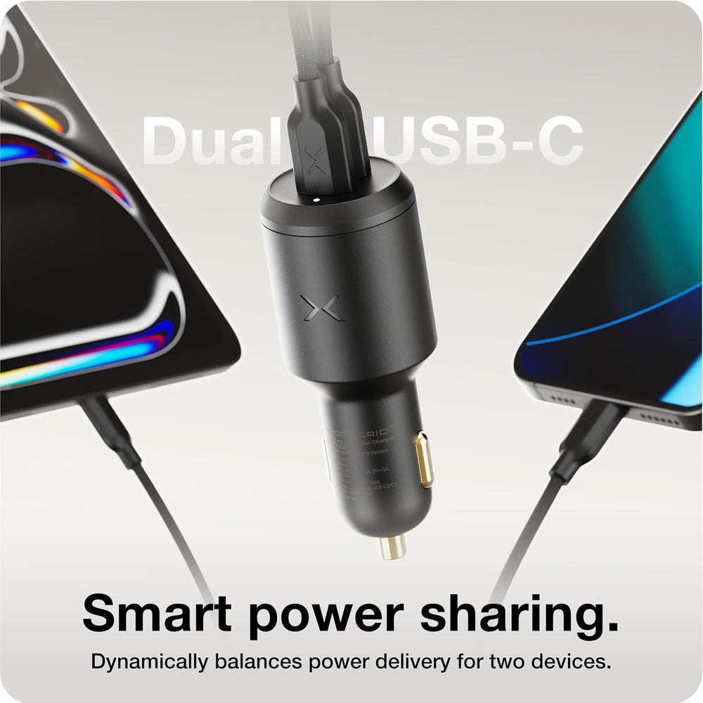 NOCO XGrid XV100 100W 2-Port USB-C Fast Charging Car Charger