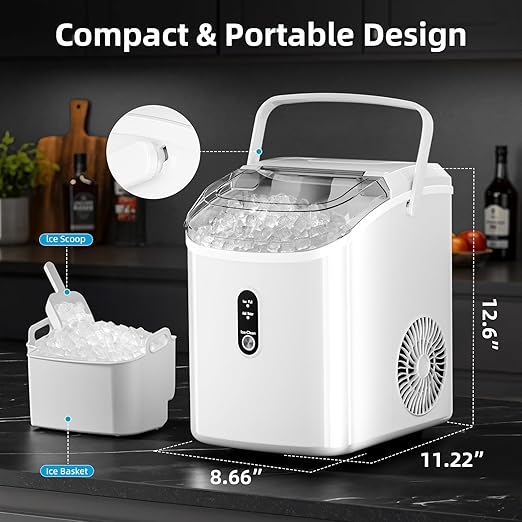 Antarctic Star Nugget Ice Maker Countertop