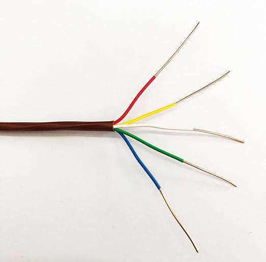 eastwire 18/5 50ft Thermostat Wire 18/5 18 Gauge 5 Conductors ETL 18-5 50 Feet