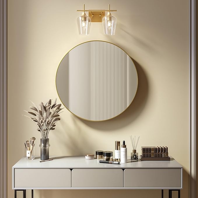 VONLUCE Bathroom Vanity Light, 2-Light Bathroom Light Fixture Over Mirror