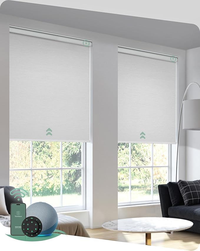 Yoolax Motorized Blinds with Remote, Automatic Window Blinds Directly