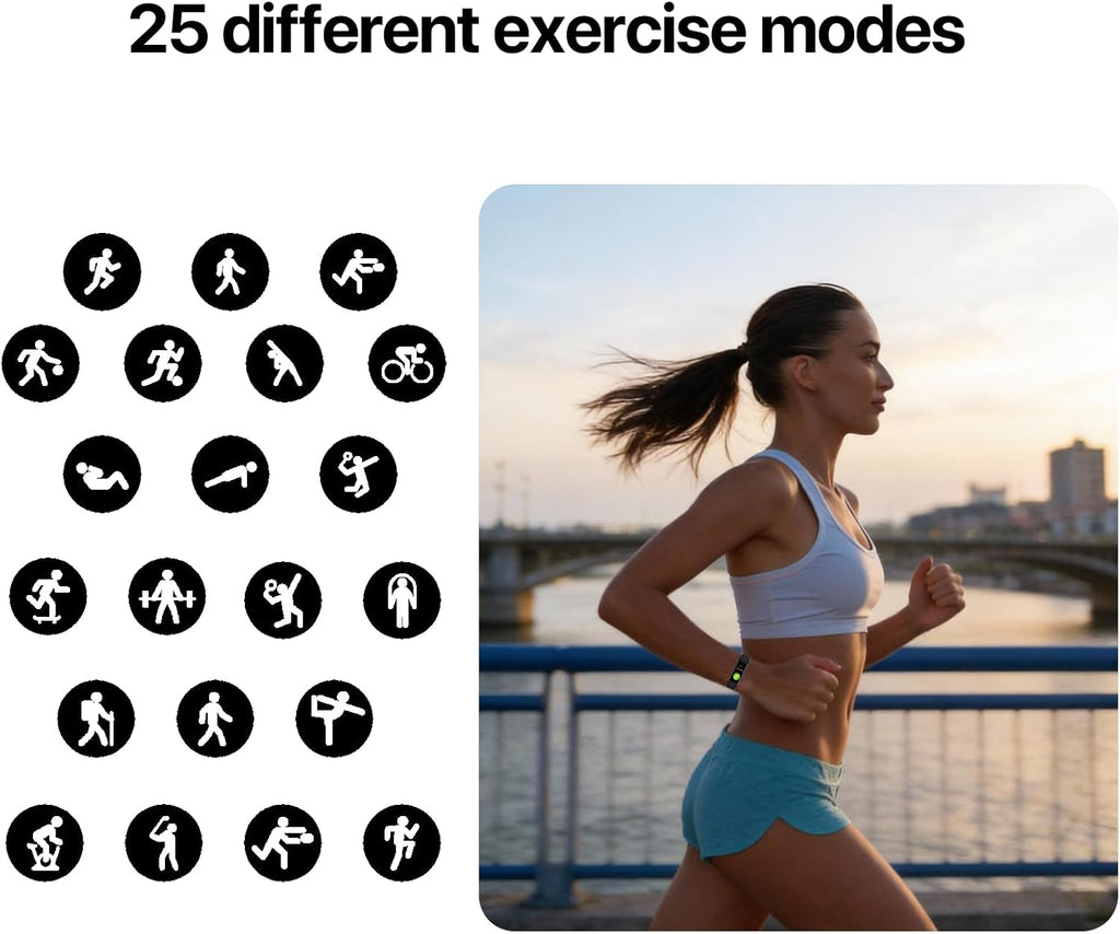 Fitness Tracker with Step/Distance/Calories Counter for Women Men