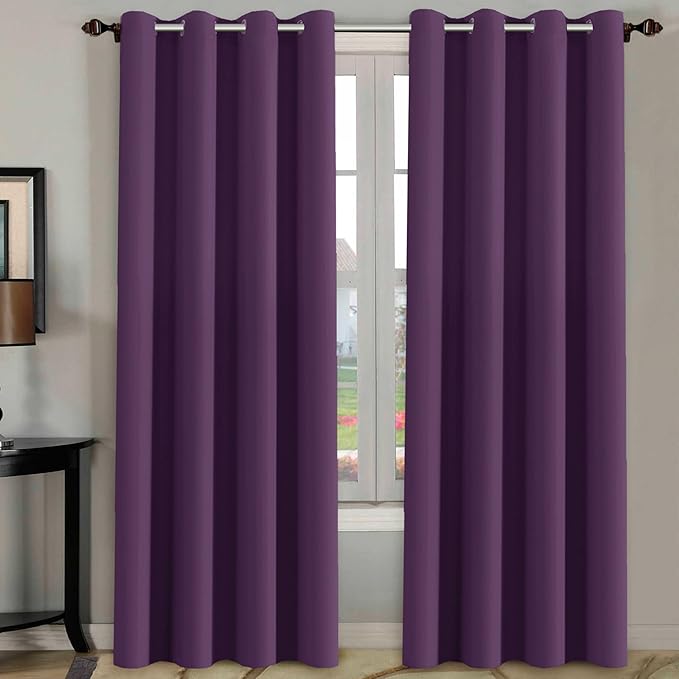 H.VERSAILTEX Blackout Thermal Insulated Room Darkening Window Treatment Extra (Set of 2)