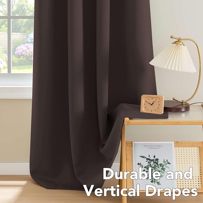 H.VERSAILTEX Three Pass Microfiber Blackout Thermal Insulated Grommet Panels (Set of 2)