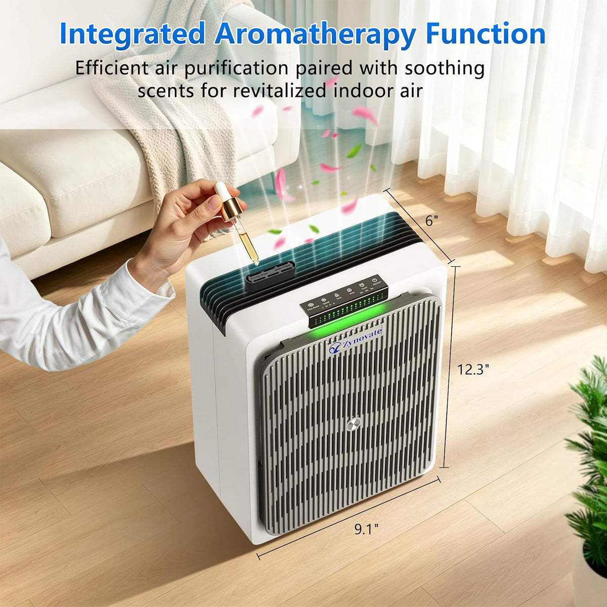 Air Purifier for Home Pets Bedroom Dorm HEPA Air Purifiers Up to 1,292 Ft²