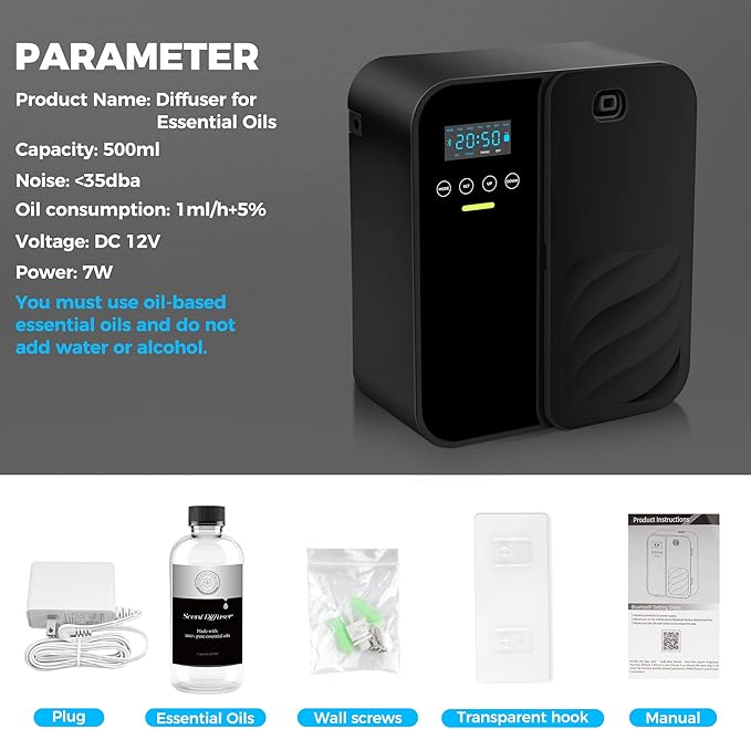 Hotel Scent Diffuser, House Scent Machine, 5000 Sq.Ft of Coverage, 500ml Large