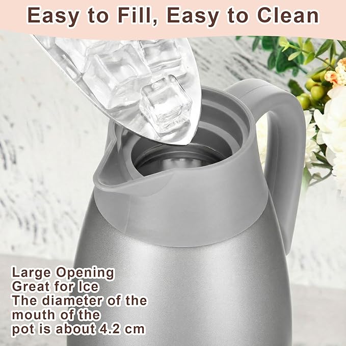Norme 2 Pcs Thermal Coffee Carafe Insulated Stainless Steel Coffee Carafe