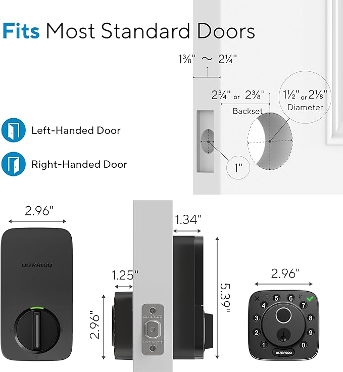 ULTRALOQ Bolt Fingerprint Smart Lock