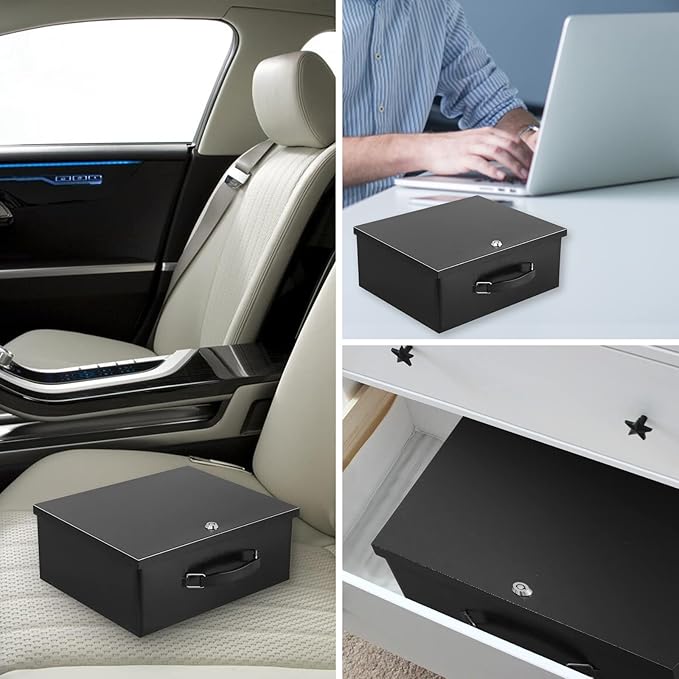 Dalmbox Portable Metal Safe Box