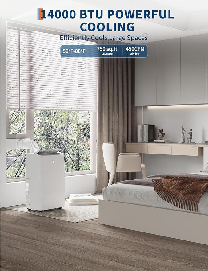 Portable Air Conditioners 14, 000 BTU, Portable AC Unit