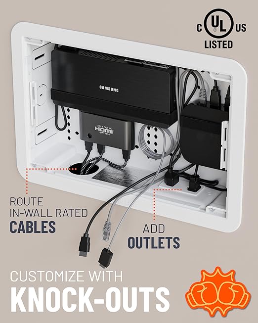 ECHOGEAR 9" in-Wall TV Media Box