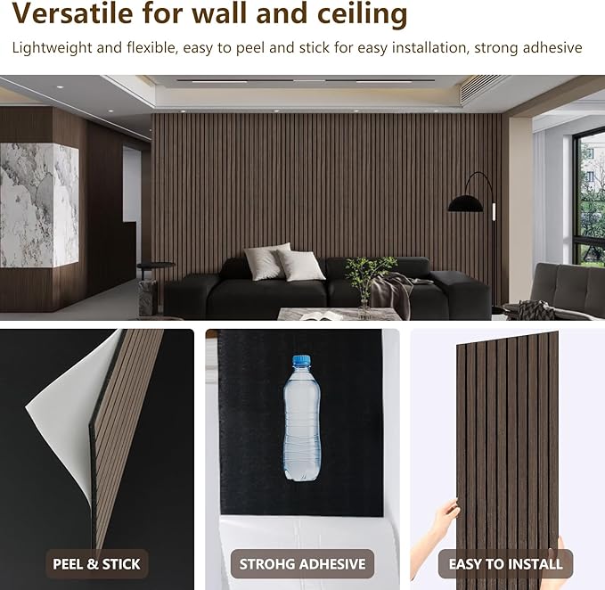 ARMURO Wood Panels for Wall 2 PCS