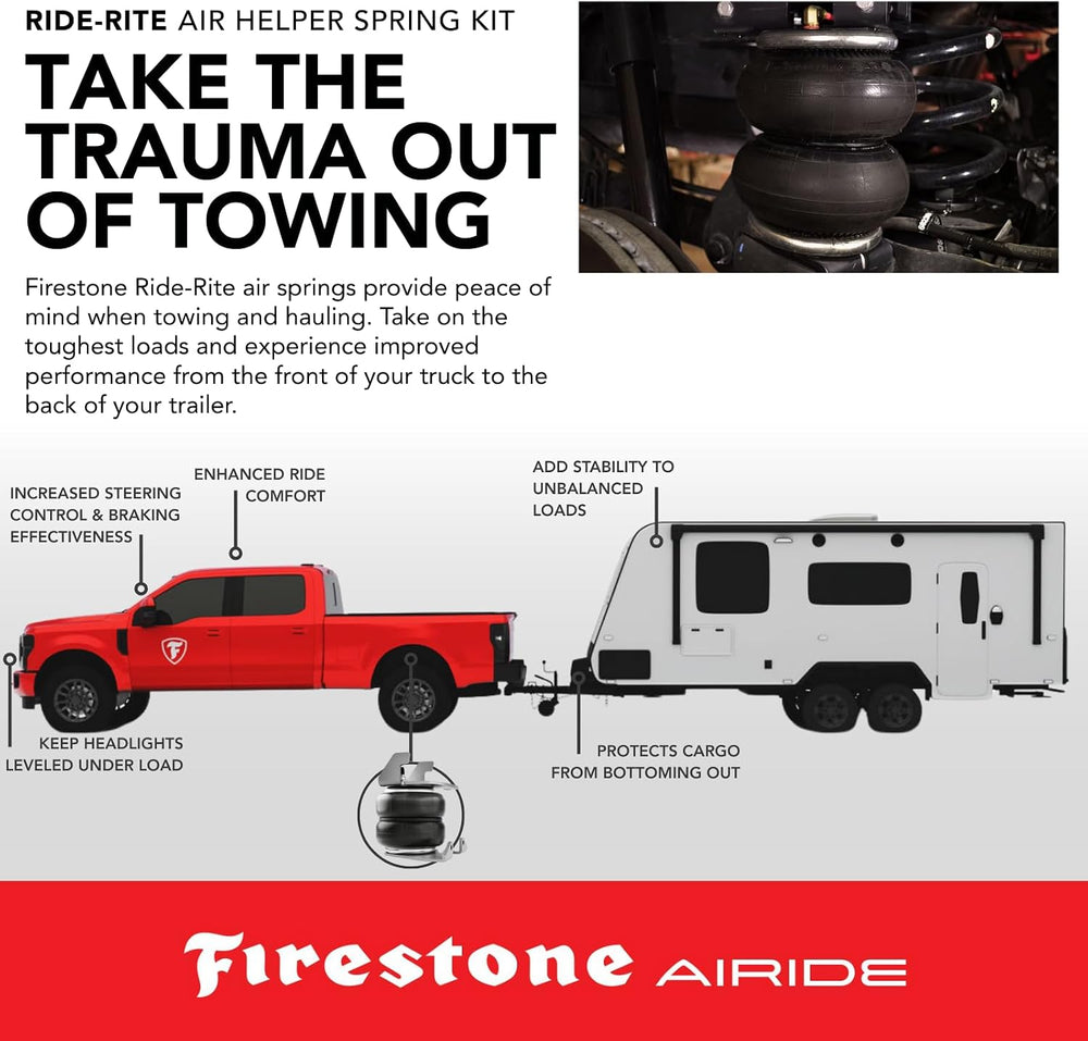 Firestone Airide 2061 Ride-Rite Rear Air Springs Kit with Mounting Assembly
