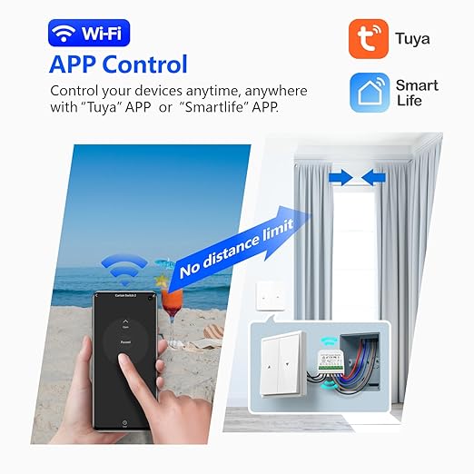 DieseRC 5pcs Wireless Smart Roller Shutter Controller