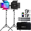 Mettlelite SPL210C Light Kit 2 Packs, RGB LED Video Light