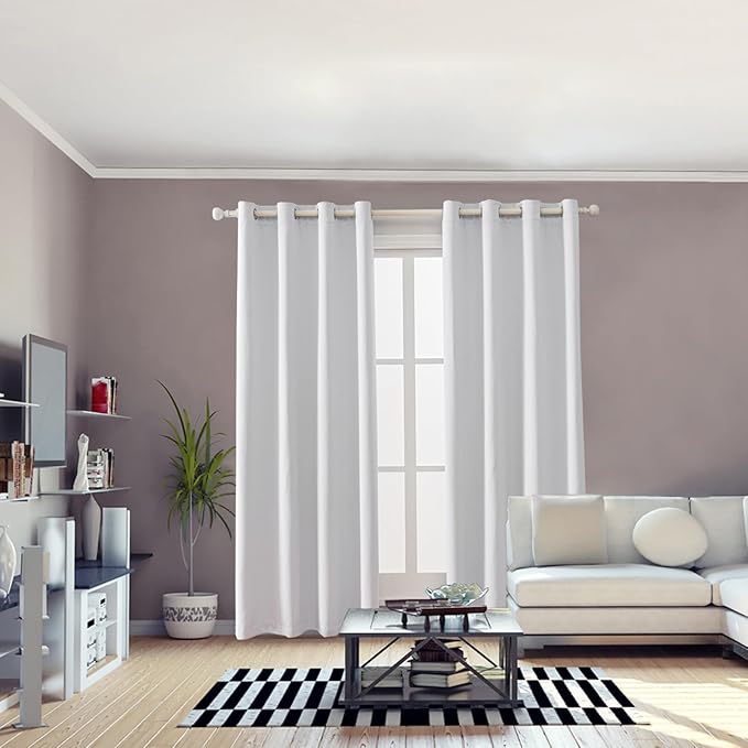 Anytime 100% Blackout Curtain 2 Panels Set, Thermal Insulated Window Drapes
