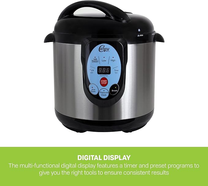 CAREY DPC-9SS Smart Electric Pressure Cooker and Canner, Stainless Steel