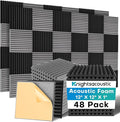 Knightsacoustic 48 Pack Sound Proof Foam Panels