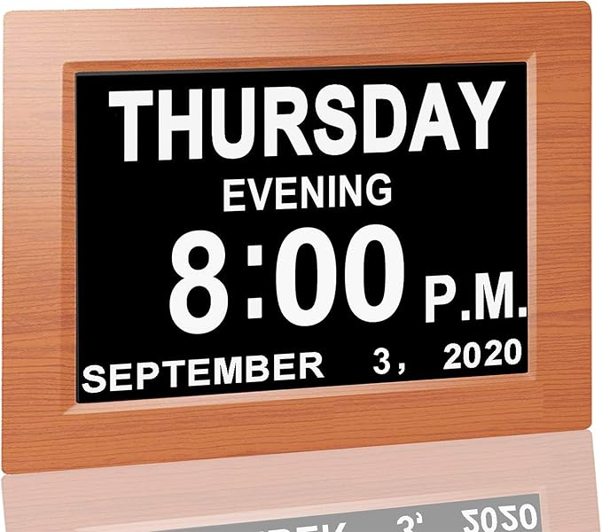 JALL 【New 2024】 Digital Calendar Alarm Day Clock -