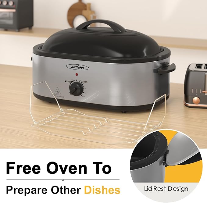 Sunvivi 24lb 20-Quart Roaster Oven, Electric Roaster Oven