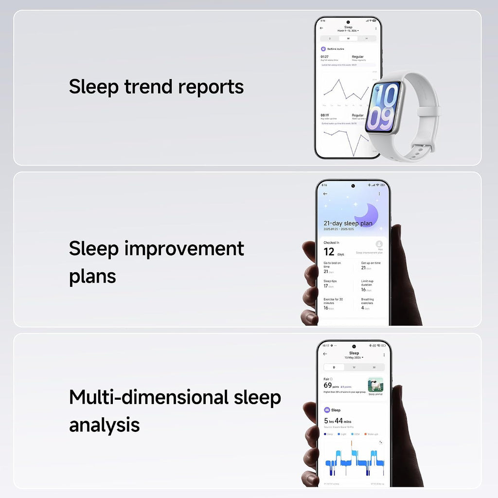 xiaomi smart band 10 pro amoled gps 21-day showing dimensions