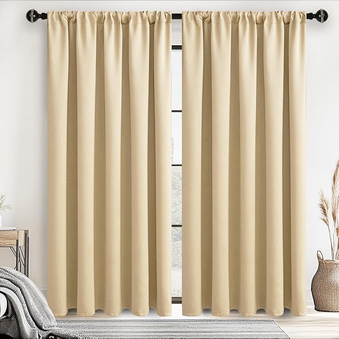 JIUZHEN Blackout Curtains for Bedroom