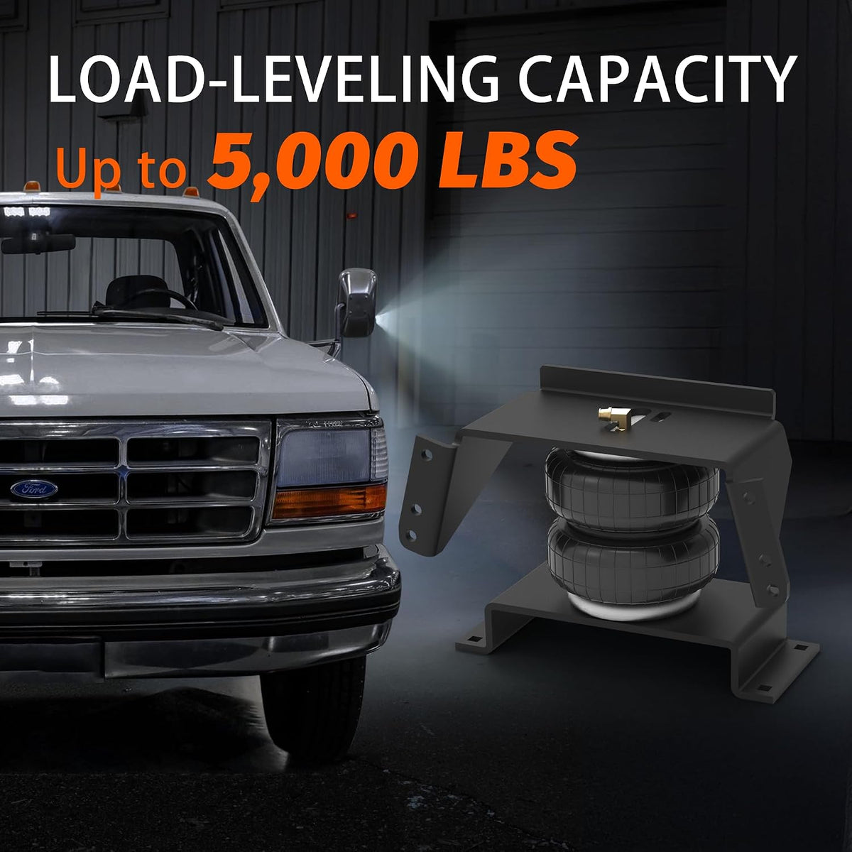 deeagle air bags suspension kit for f150 f250, front angle view