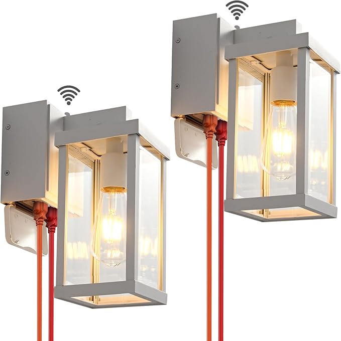 JOKAONOTL Dusk to Dawn Porch Lights (2 PC)