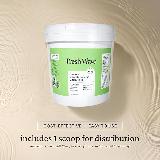 Fresh Wave Odor Removing Gel Bucket, 15.5 lb., Original Scent Refill