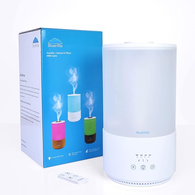 BlueHills Premium 4000 ml Tall Essential Oil Diffuser 4L 4 Liter 50 Hour Run
