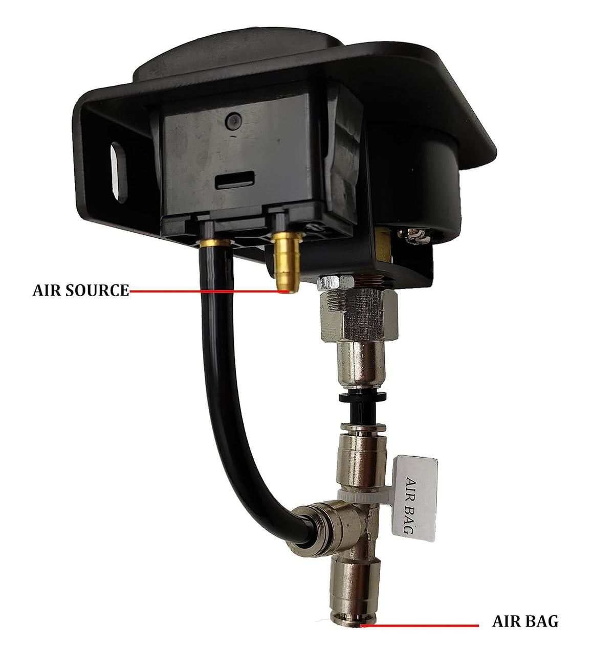 in cab single air gauge control kit with, package contents