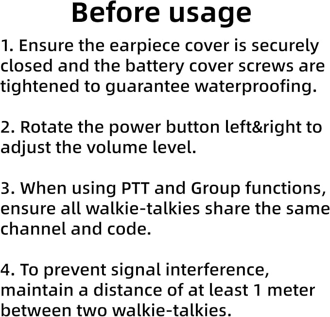 KETELESE T4 Walkie Talkie IP67 Waterproof, Type-C Rechargable Two Way Radio