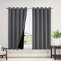 ChrisDowa 100% Blackout Curtains 63 inch Long