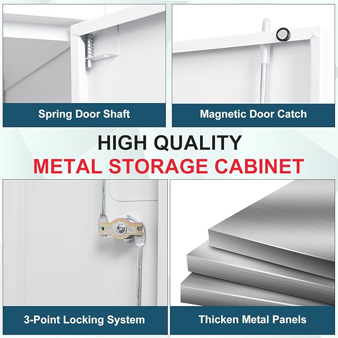 MIIIKO Metal Storage Cabinet