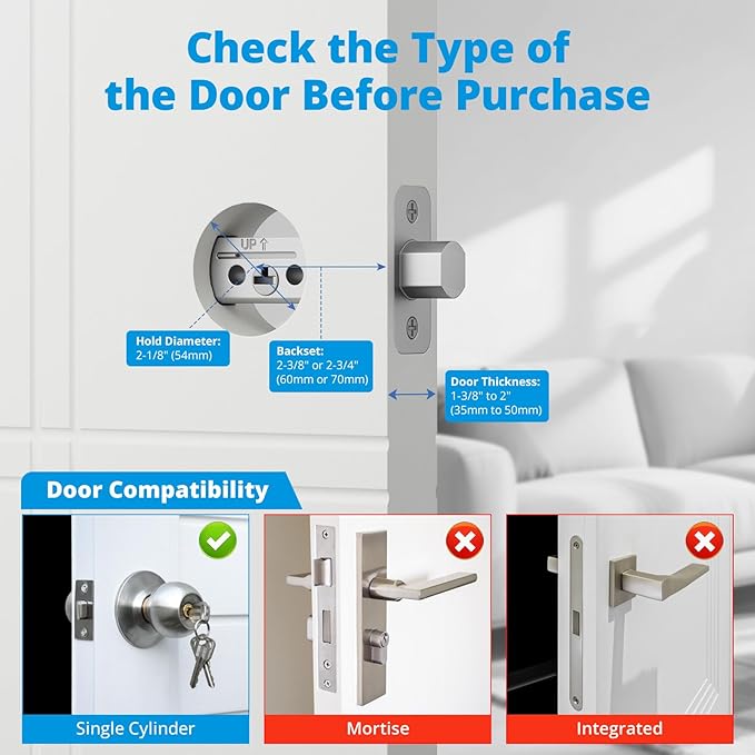 AkaGear T02 Fingerprint Keyless Entry Door Lock