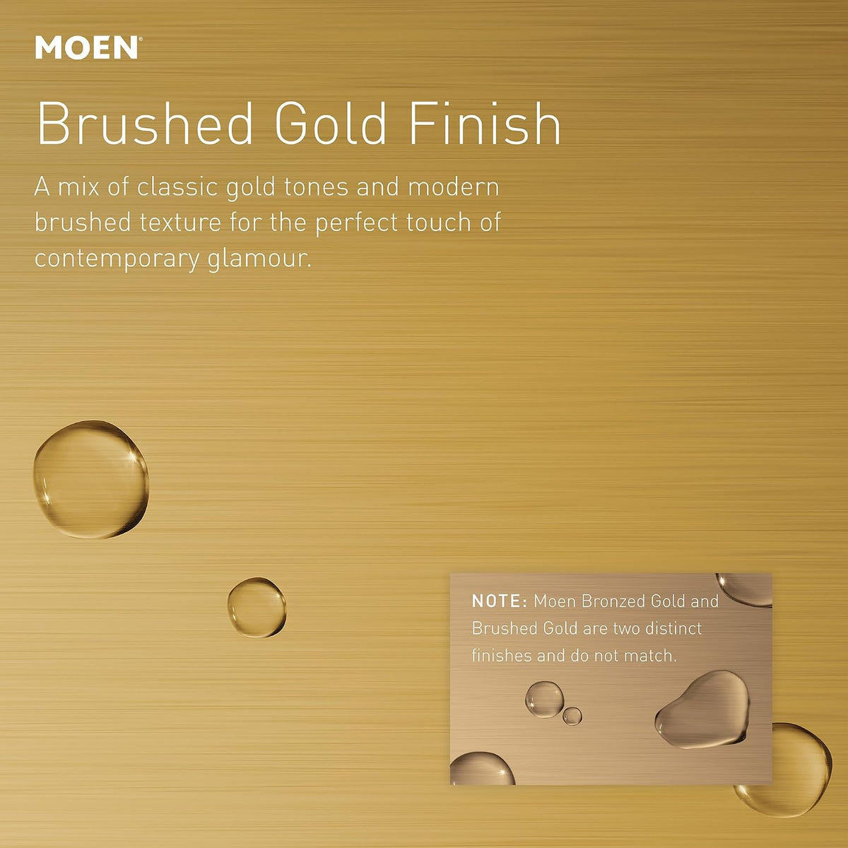 Moen CSR2164BG 60-Inch to 72-Inch Adjustable Curved Shower Curtain Rod, Permanent Wall Mount, Brushed Gold, Fits Standard Bathtubs