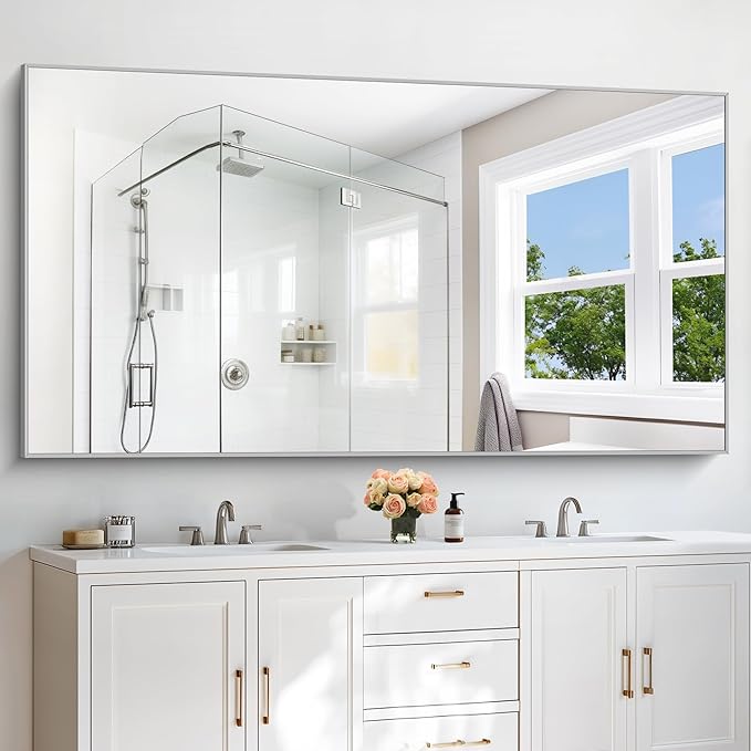 30x72inch Bathroom Mirror, Large Rectangular Wall Mirror