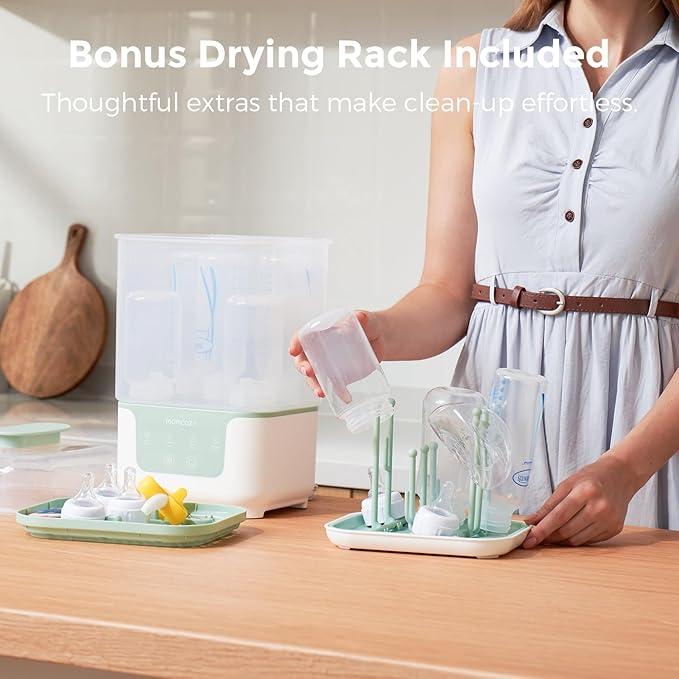 Momcozy Bottle Sterilizer and Dryer, Modular Nesting Space Saving Design