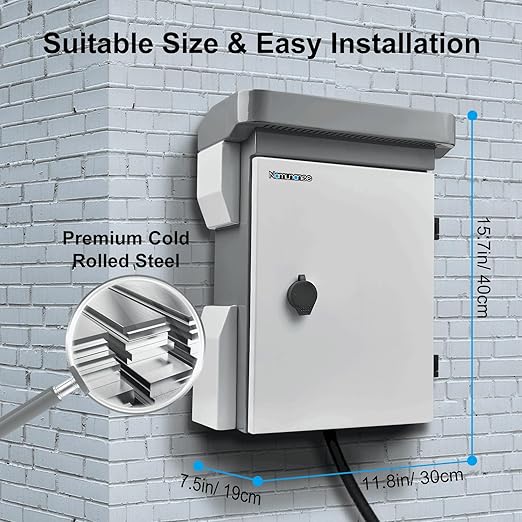 Outdoor Electrical Box, Cold-Rolled Steel Plate, Aluminum Alloy Back Beam