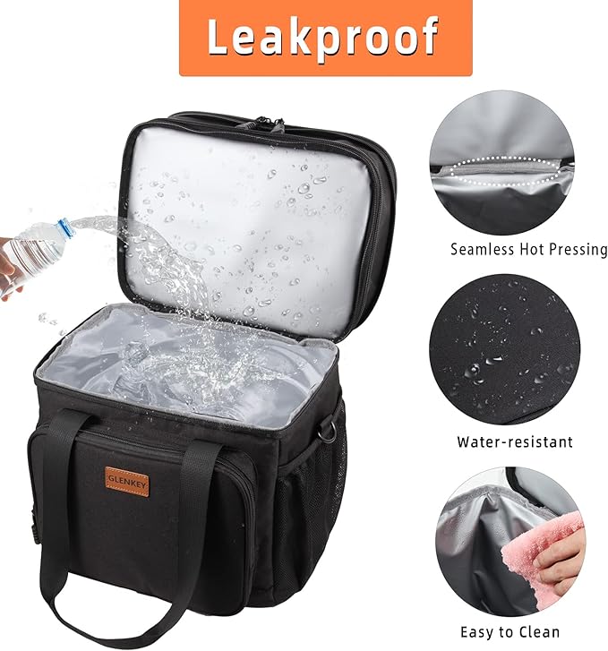 Expandable XLarge Lunch Box, Insulated Heavy Duty Lunch Bag Waterproof